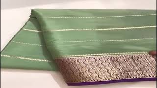 Mysore Crepe Silk saree with blouse #silkmarkcertified