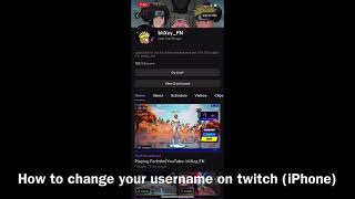 How to Change Your Username On Twitch (IPhone)