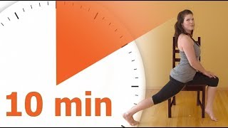 Improve you posture from your desk! (10 min workout - sitting stretches & exercises)