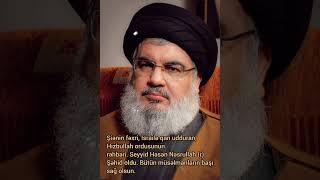 Seyyid Həsən Nəsrullah Şəhid oldu💔💔 #seyyidhasan #short #hizbullah #subhanallah