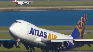 Atlas Air Boeing  747 Take off at Sydney  Airport #shorts