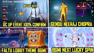 🧿BGMI Next UC UP EVENT 100% CONFIRM RELEASE DATE | Bgmi x Neeraj Chopra | Next Lucky Spin l BGMI