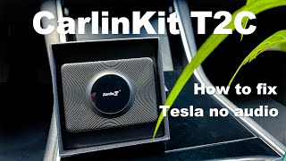 CarlinKit T2C | Tutorial: Wireless CarPlay for Tesla but no audio, how to set up?