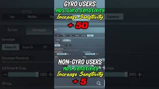 BGMI ZERO RECOIL SENSITIVITY SETTINGS FOR GYRO+NON-GYRO #shorts #short