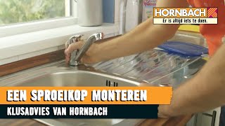 Keukenkraan inclusief sproeikop monteren met HORNBACH