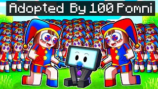 Adopted by 100 POMNI'S In Minecraft!