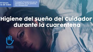 Charla 10 Higiene del sueño del curador durante la cuarentena