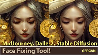 Fix Faces In Your AI Artwork for free!  Let's see GFPGAN to fix those MidJourney & Dalle-2 faces!