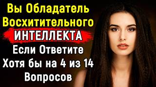 Лишь ГЕНИЙ Сможет Ответить На Все Вопросы ВЕРНО | 14 Вопросов | Эпоха Мысли