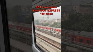 160 kmph RRTS overtakes RAJDHANI Express #rrts #indianrailways