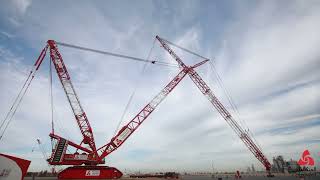 Terex CC 6800 Luffing Jib  Time lapse