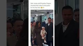 Priyanka Chopra and Nick Jonas showed their daughter for the first time ❤️ || #nickjonas #shorts