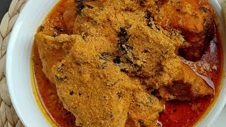 this egusi soup cooked with pepper soup spices is so yummy ❤️❤️