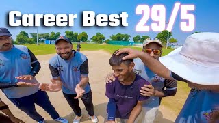 युवा स्पिनर ने खोला पंजा🖐🏻|  5 wicket haul in close Run chase t20🔥| match highlights #villagecricket