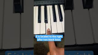 How to find E on the piano? #viral #musiceducation #musicteacher #shorts