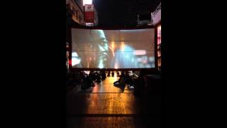 Bangkok street cinema pt1/ look from oposit side of screen