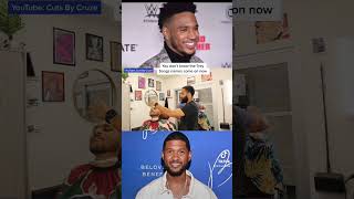 Who you got Usher or Trey Songz? We are mic’d up at the shop now. Full video on my channel! #barber