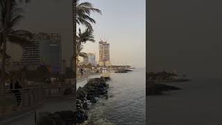 relaxation therapy, on the sea coast in the city of Jeddah #relaxing #relaxingmusic #love #piano #hi