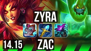 ZYRA vs ZAC (JGL) | 10/1/15, Rank 10 Zyra, Dominating | BR Challenger | 14.15