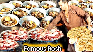 Best Rosh Of Peshawar | Lalchapur Rosh Recipe | Street Food in Karkhanu Market || Foodie HAMID