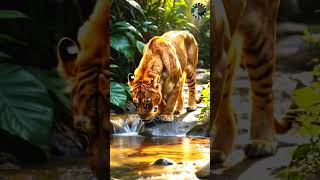 Rare Golden Tiger Caught on National Park Camera  #savageplanetshorts