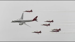 Patrouille Suisse with Helvetic at Zurich Airport