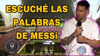 ESTO DiJO MESSi PRESENTACIÓN iNTER MiAMi #mls #intermiami #messimiami