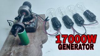 Self Running Machine 17000W 220V Electricity Energy Generator How To Make Electricity At Home