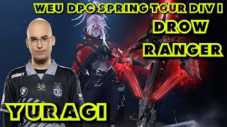 YURAGI Drow Ranger Safelane Carry OG vs Ooredoo THunders Game 3 WEU Spring Tour Division I