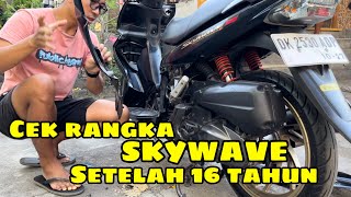 Cek Rangka Suzuki Skywave Setelah 16 Tahun, Apakah Full Karat?