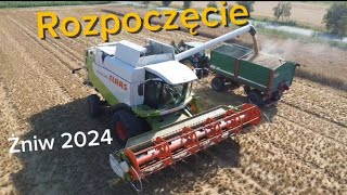 ❗️Rozpoczęcie żniw 2024🌾 Koszenie jęczmienia 🌾💚 Claas lexion 540 & john deere 5100r🦌