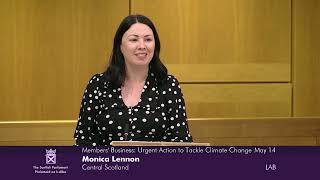 Monica Lennon MSP speaks in Members' Business Debate on Urgent Action to Tackle Climate Change