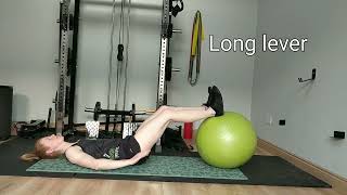 Swiss Ball Hamstring Bridge