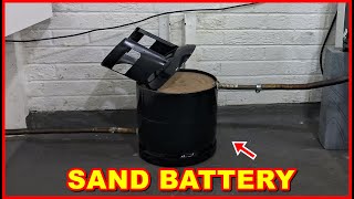 Diesel Heater Sand Battery Gas Bottle Waste Exhaust Store Heat Energy Oil Storage Off Grid Van Life