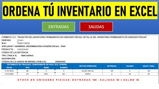 Ordena tú Inventario en Excel | Macros |