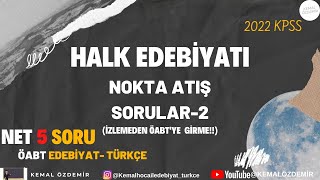 Halk Edebiyatı Sorularla Genel Tekrar-2