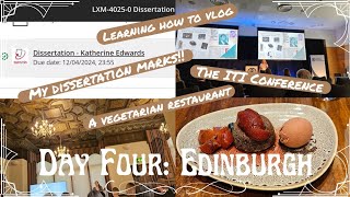 Finding out my DISSERTATION grade + THE BEST place to eat for VEGETARIANS in Edinburgh Old Town!