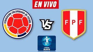 COLOMBIA VS PERU EN VIVO 🔴 CONMEBOL SUB 15 2024 ▶️ HORARIO Y DONDE VER EN VIVO