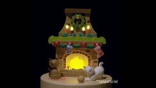 Lamparita led Christmas fireplace Wooderful life