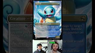 Squirtle's abilities on a #magicthegathering card!  #youtubeshorts #pokemon