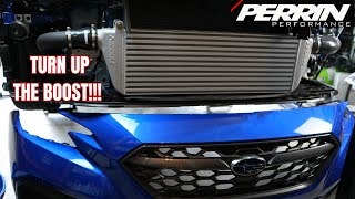 22+ WRX Perrin Front Mount install no heat soak add more power