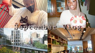 september vlog-birthday, luxury bag unboxing, visiting a cat cafe, movies, BTS Line Store, Olfactory