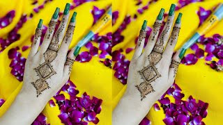 mehndi design 2024 new style simple back hand II eid 2024 new simple back hand