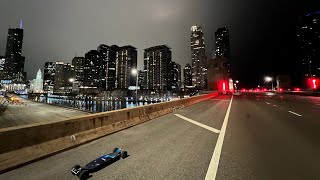 Cruising on Chicago’s Lakeshore Drive while it’s closed for bridge inspections