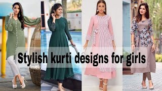 Stylish kurti designs for girls 2021 || latest kurti design images