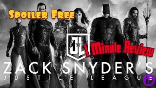 Justice League Snyder Cut | One Minute Review | Spoiler Free | Token Drew #shorts