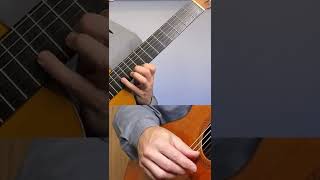 E major scale - classical guitar #shorts