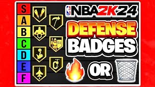 RANKING ALL THE DEFENSIVE BADGES IN TIERS ON NBA 2K24!