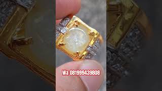 Natural yellow sapphire srilanka 7,25crt traphice ring perak / mirah cempaka ceylon menawaratna