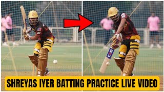 IPL 2024: Captain Shreyas Iyer Aggressive Batting Practice vs RCB | Knights Camp